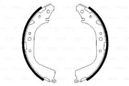 Комлект тормозных накладок BOSCH 0 986 487 414