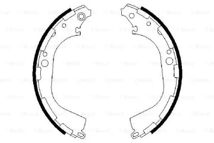 Комлект тормозных накладок BOSCH 0 986 487 464