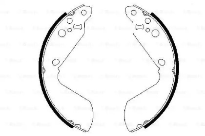 Комлект тормозных накладок BOSCH 0 986 487 470