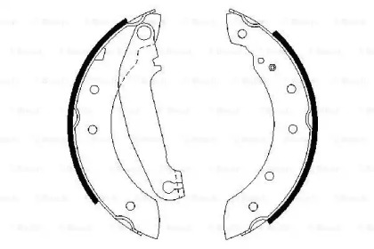 Комлект тормозных накладок BOSCH 0 986 487 485