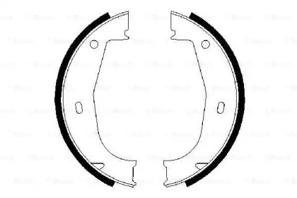 Комлект тормозных накладок BOSCH 0 986 487 520