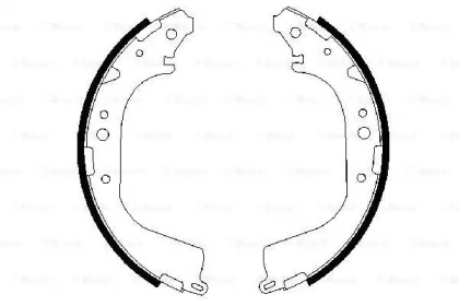 Комлект тормозных накладок BOSCH 0 986 487 530