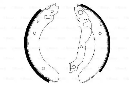 Комлект тормозных накладок BOSCH 0 986 487 534