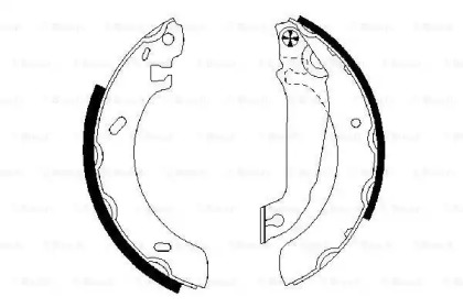 Комлект тормозных накладок BOSCH 0 986 487 537