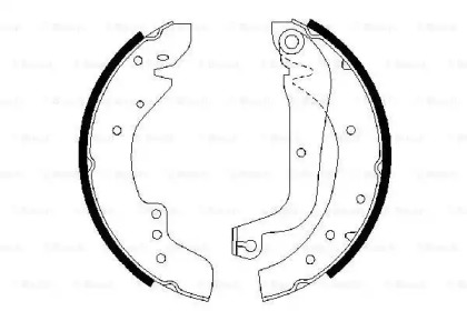 Комлект тормозных накладок BOSCH 0 986 487 547