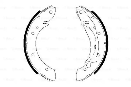 Комлект тормозных накладок BOSCH 0 986 487 552