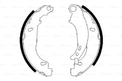 Комлект тормозных накладок BOSCH 0 986 487 568