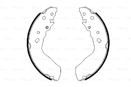 Комлект тормозных накладок BOSCH 0 986 487 594