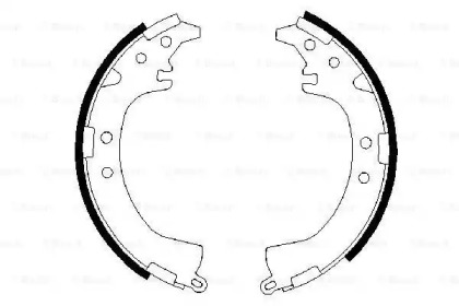 Комлект тормозных накладок BOSCH 0 986 487 595