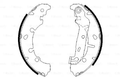 Комлект тормозных накладок BOSCH 0 986 487 599