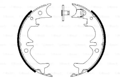 Комлект тормозных накладок BOSCH 0 986 487 602