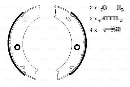 Комлект тормозных накладок BOSCH 0 986 487 611