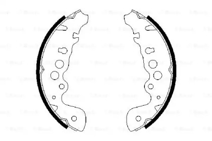 Комлект тормозных накладок BOSCH 0 986 487 616