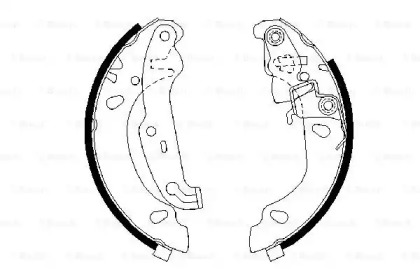 Комлект тормозных накладок BOSCH 0 986 487 624