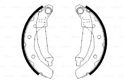 Комлект тормозных накладок BOSCH 0 986 487 628