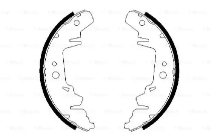 Комлект тормозных накладок BOSCH 0 986 487 634