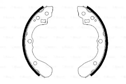 Комлект тормозных накладок BOSCH 0 986 487 636