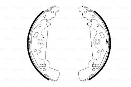 Комлект тормозных накладок BOSCH 0 986 487 643