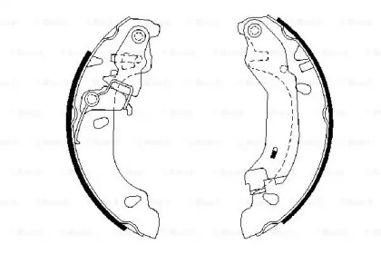 Комлект тормозных накладок BOSCH 0 986 487 669
