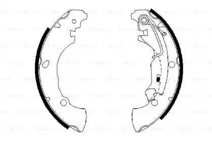 Комлект тормозных накладок BOSCH 0 986 487 670