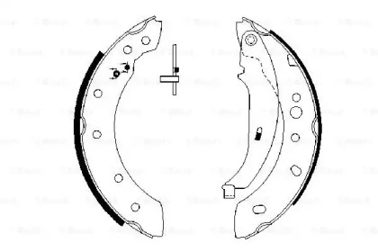 Комлект тормозных накладок BOSCH 0 986 487 672