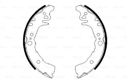 Комлект тормозных накладок BOSCH 0 986 487 689