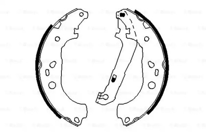 Комлект тормозных накладок BOSCH 0 986 487 696