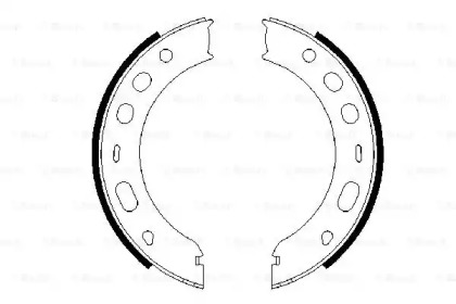 Комлект тормозных накладок BOSCH 0 986 487 706