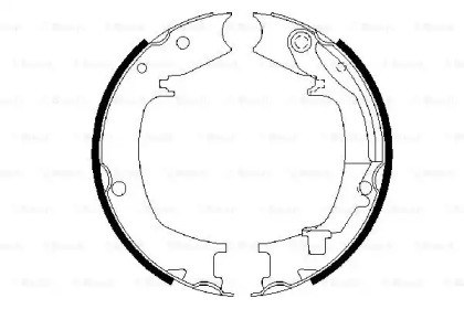 Комлект тормозных накладок BOSCH 0 986 487 711