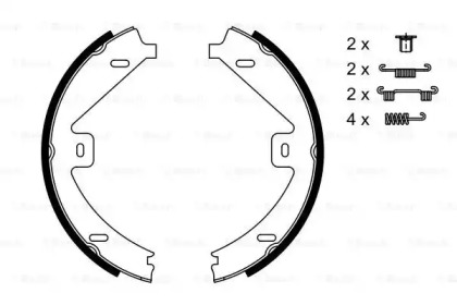 Комлект тормозных накладок BOSCH 0 986 487 752