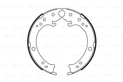 Комлект тормозных накладок BOSCH 0 986 487 765