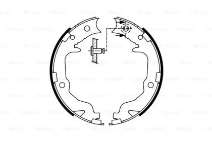 Комлект тормозных накладок BOSCH 0 986 487 766