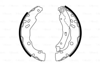 Комлект тормозных накладок BOSCH 0 986 487 782