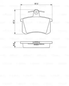 Комплект тормозных колодок BOSCH 0 986 491 441