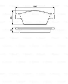 Комплект тормозных колодок BOSCH 0 986 494 066