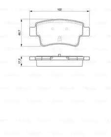 Комплект тормозных колодок BOSCH 0 986 494 094