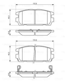 Комплект тормозных колодок BOSCH 0 986 494 137