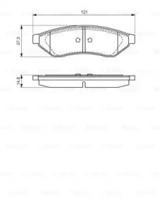 Комплект тормозных колодок BOSCH 0 986 494 172