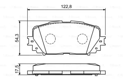 Комплект тормозных колодок BOSCH 0 986 494 196