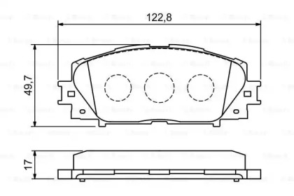 Комплект тормозных колодок BOSCH 0 986 494 198