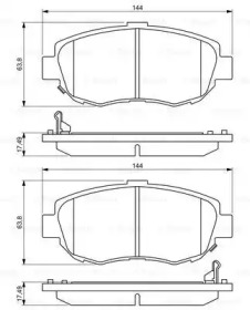 Комплект тормозных колодок BOSCH 0 986 494 211