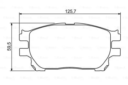 Комплект тормозных колодок BOSCH 0 986 494 212