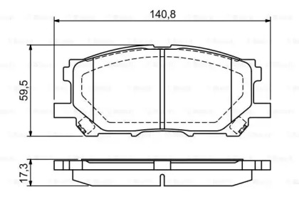 Комплект тормозных колодок BOSCH 0 986 494 218