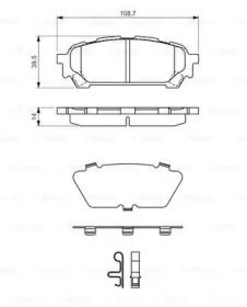 Комплект тормозных колодок BOSCH 0 986 494 232