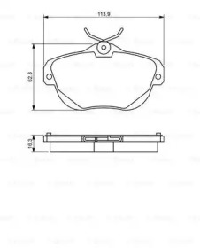 Комплект тормозных колодок BOSCH 0 986 494 243