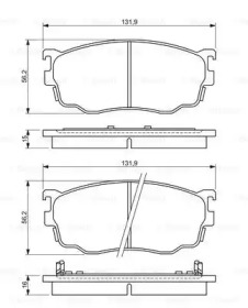 Комплект тормозных колодок BOSCH 0 986 494 258