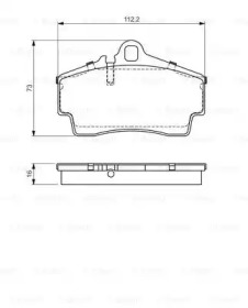 Комплект тормозных колодок BOSCH 0 986 494 265