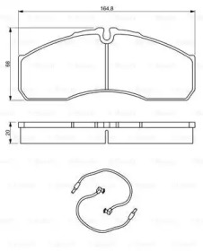 Комплект тормозных колодок BOSCH 0 986 494 273