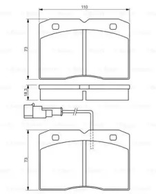 Комплект тормозных колодок BOSCH 0 986 494 276