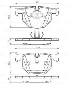 Комплект тормозных колодок BOSCH 0 986 494 286